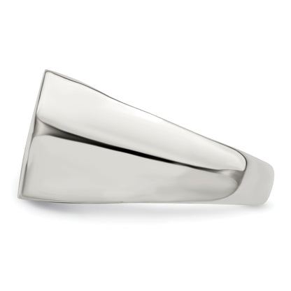 Sterlingsilber 12x15mm Offen Rückseite Siegel Ring