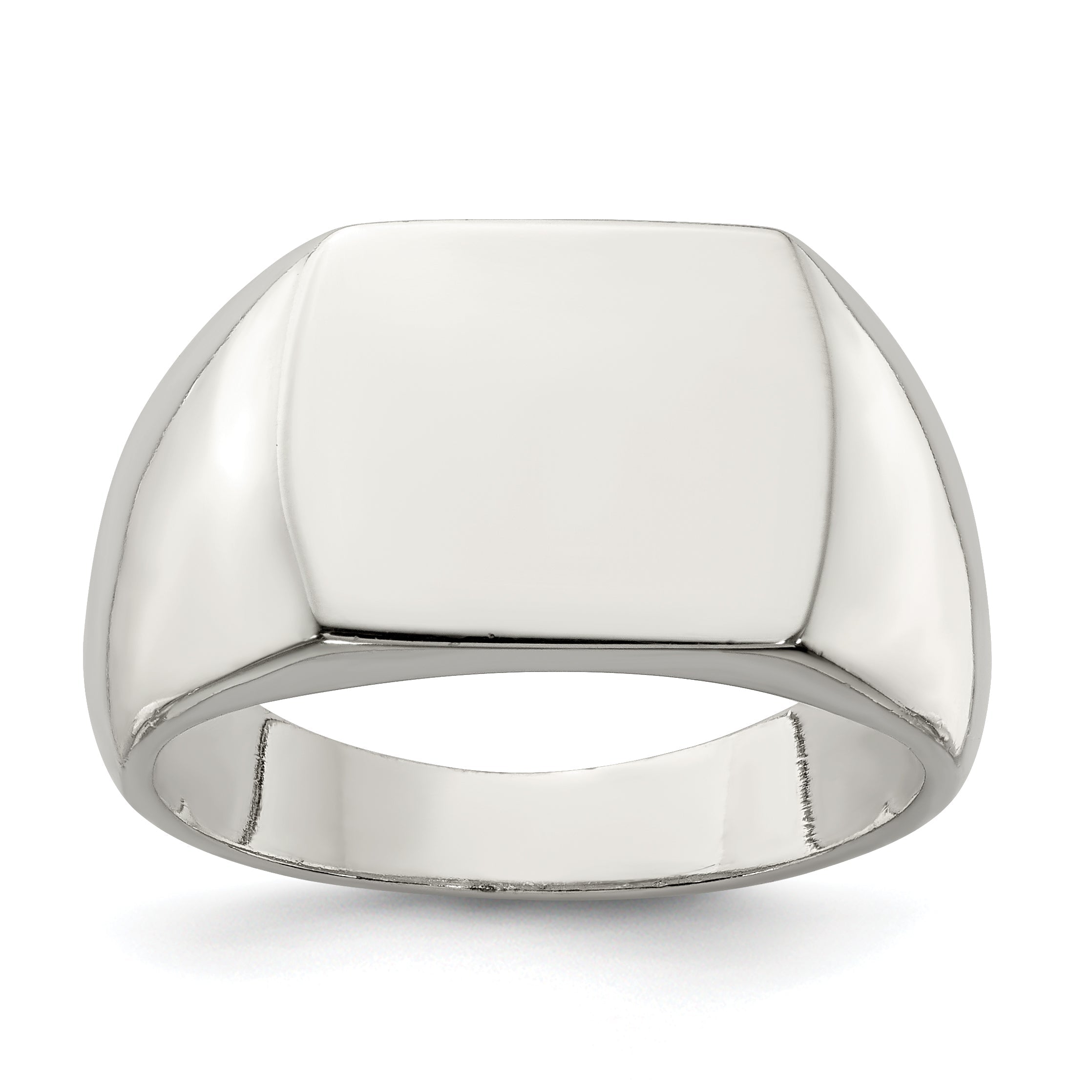 Sterlingsilber 12x15mm Offen Rückseite Siegel Ring