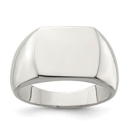 Sterlingsilber 12x15mm Offen Rückseite Siegel Ring