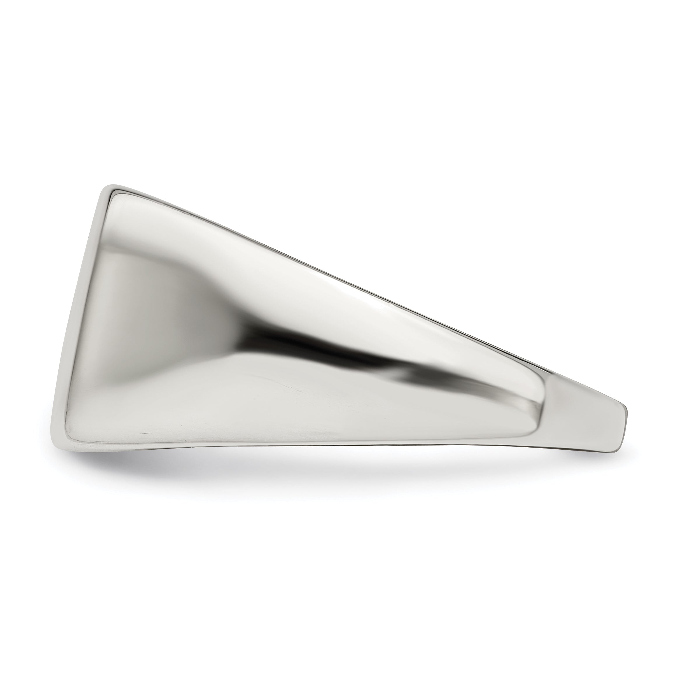 Sterlingsilber 11x12mm Geschlossen Rückseite Siegel Ring