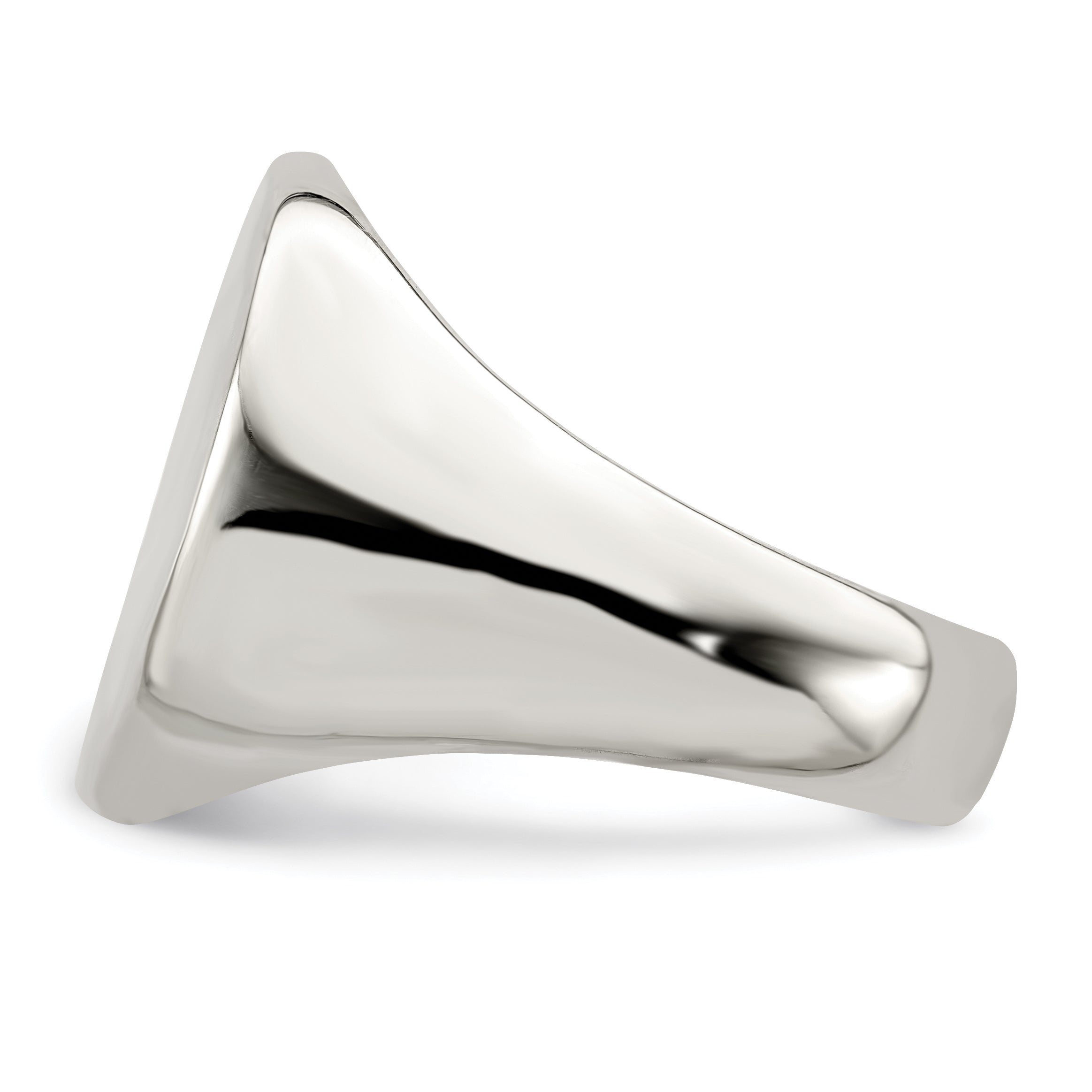 Sterlingsilber 12x17mm Geschlossen Rückseite Siegel Ring