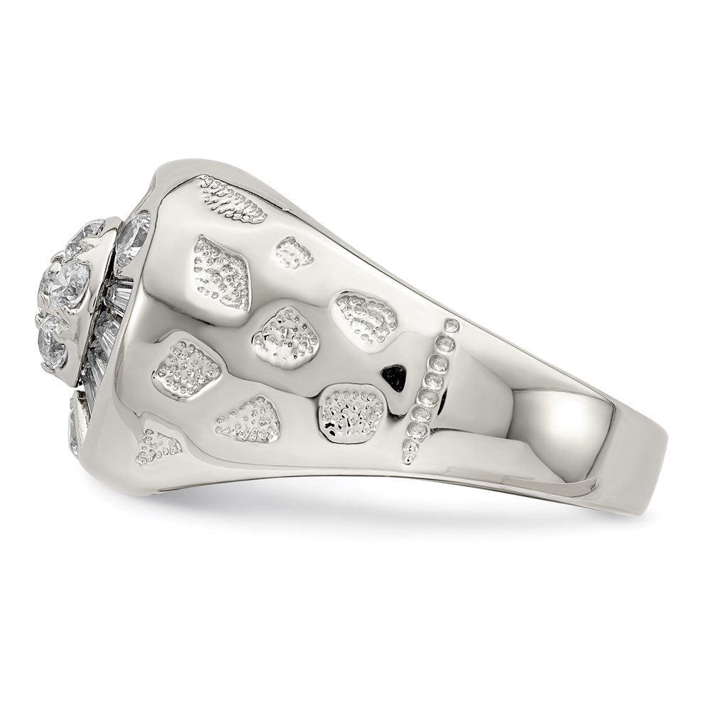 Sterlingsilber Herren Zirkonia Ring (size 11 Nur)