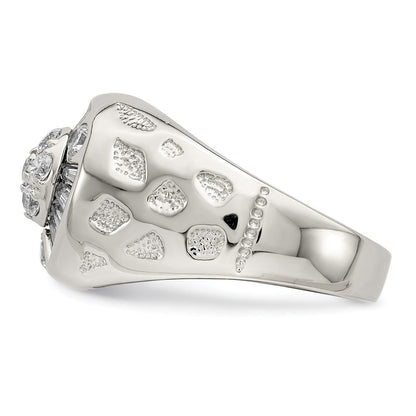 Sterlingsilber Herren Zirkonia Ring (size 11 Nur)