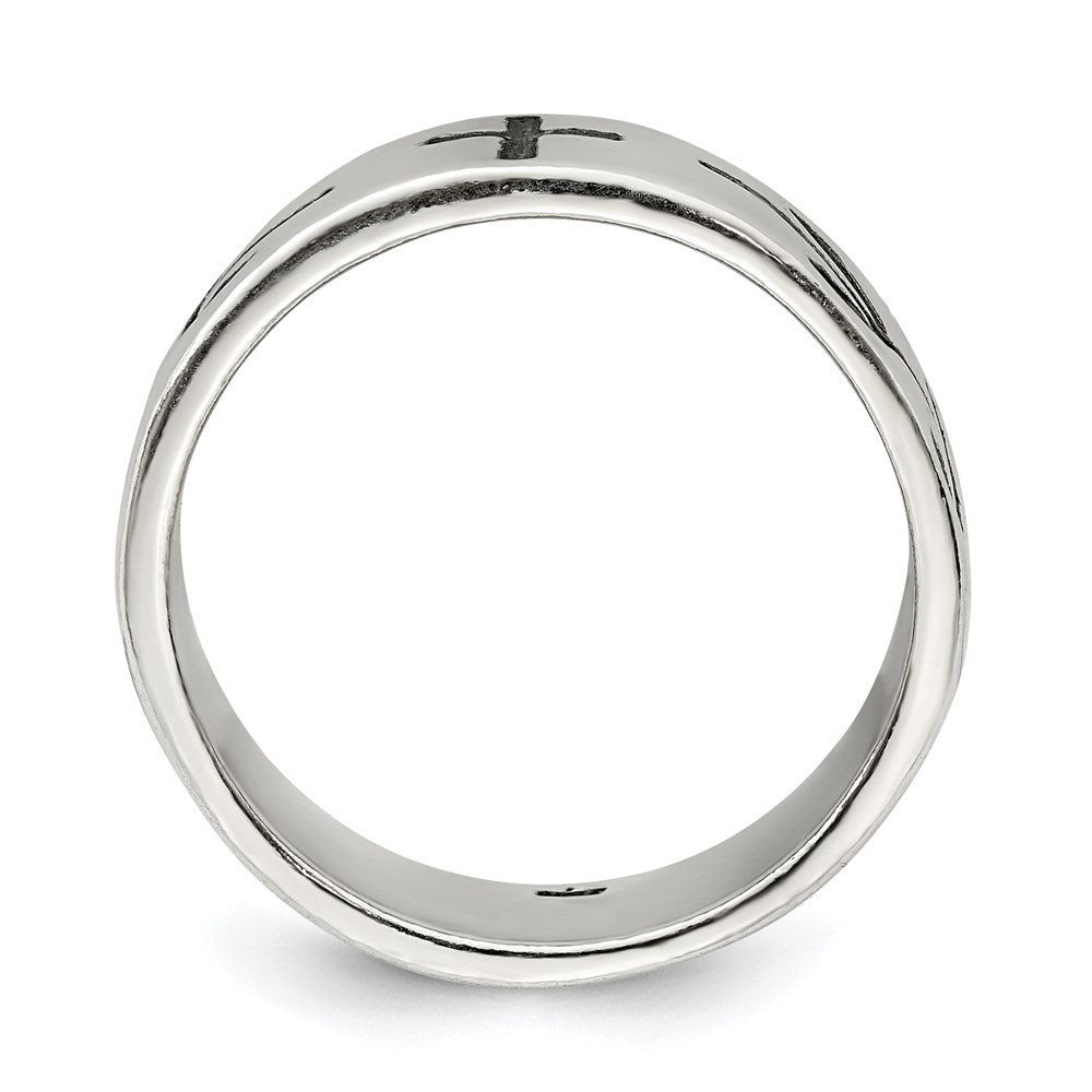 Sterlingsilber Antik Kreuz Design Ring