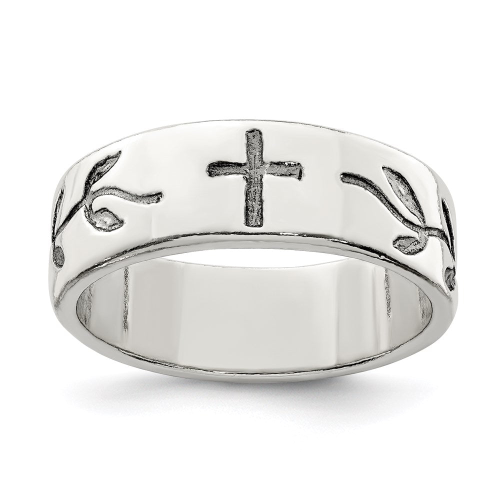 Sterlingsilber Antik Kreuz Design Ring