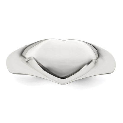 Sterlingsilber Herz Siegel Ring