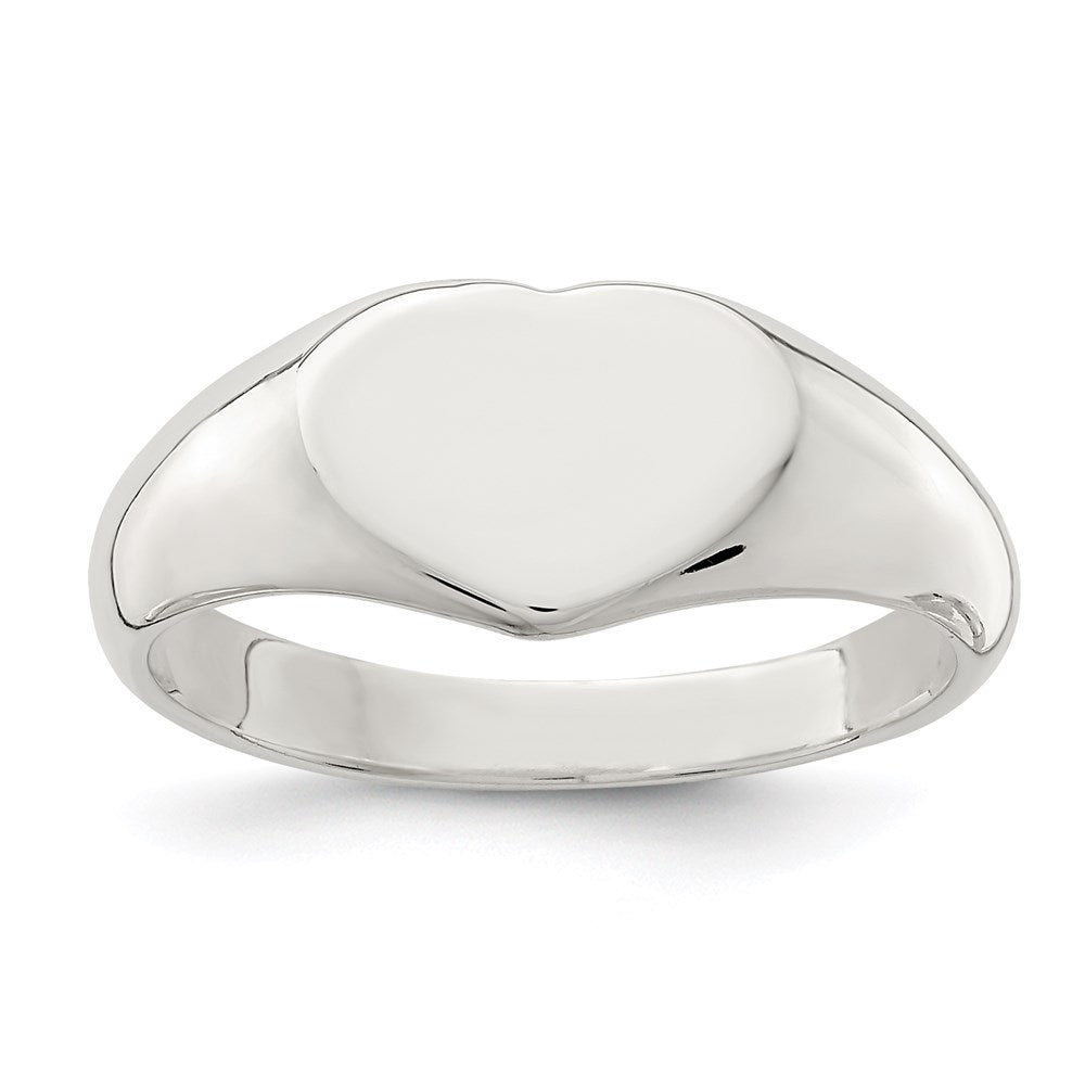 Sterlingsilber Herz Siegel Ring