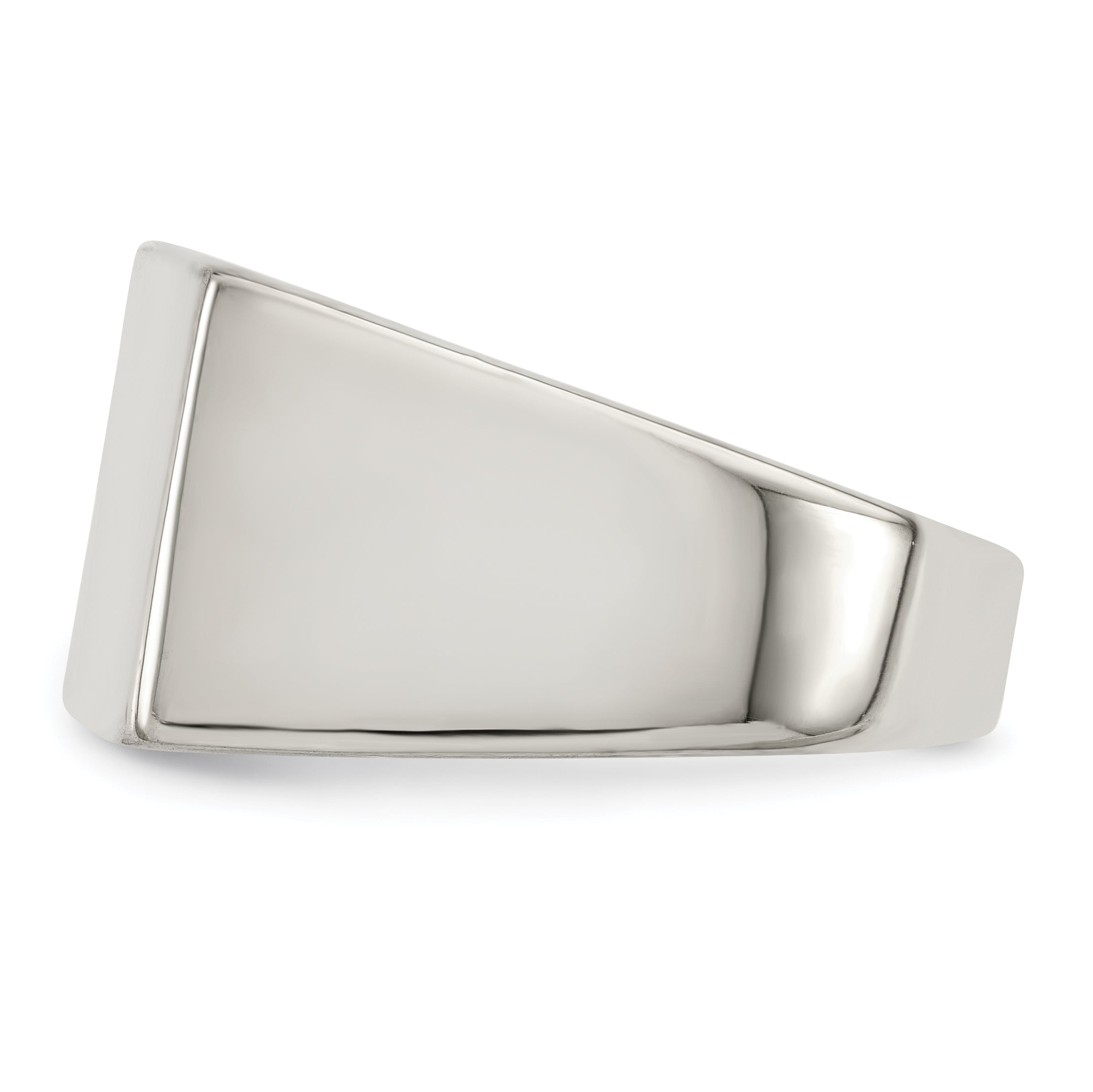 Sterlingsilber 11x15mm Geschlossen Rückseite Siegel Ring