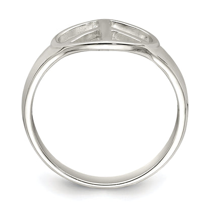 Sterlingsilber Frieden Zeichen Ring