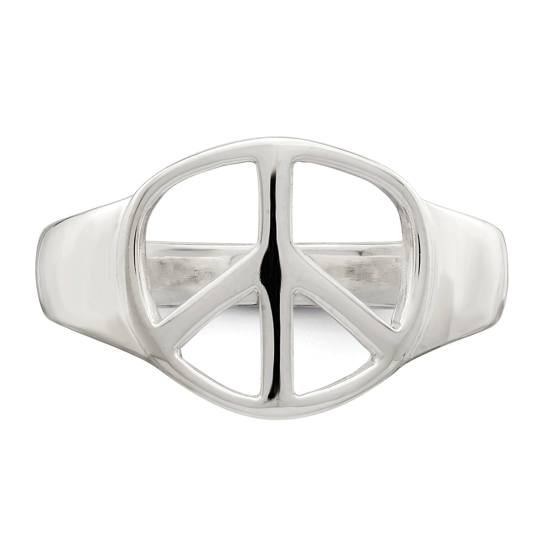 Sterlingsilber Frieden Zeichen Ring