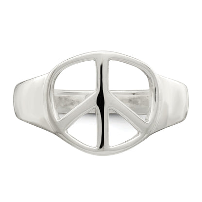 Sterlingsilber Frieden Zeichen Ring