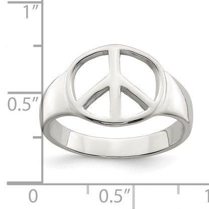 Sterlingsilber Frieden Zeichen Ring