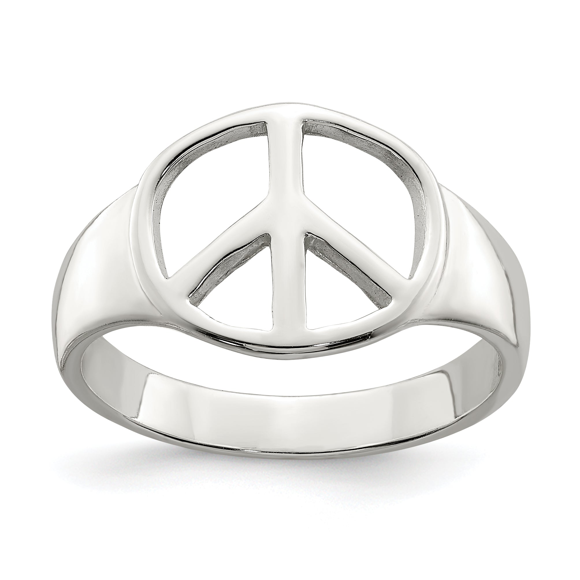Sterlingsilber Frieden Zeichen Ring