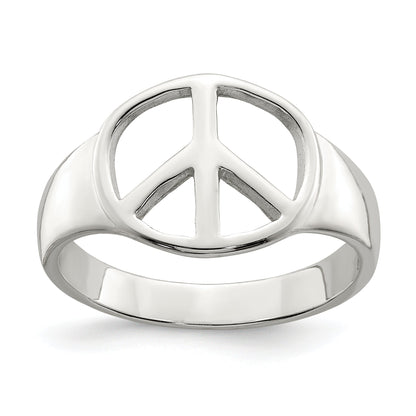 Sterlingsilber Frieden Zeichen Ring