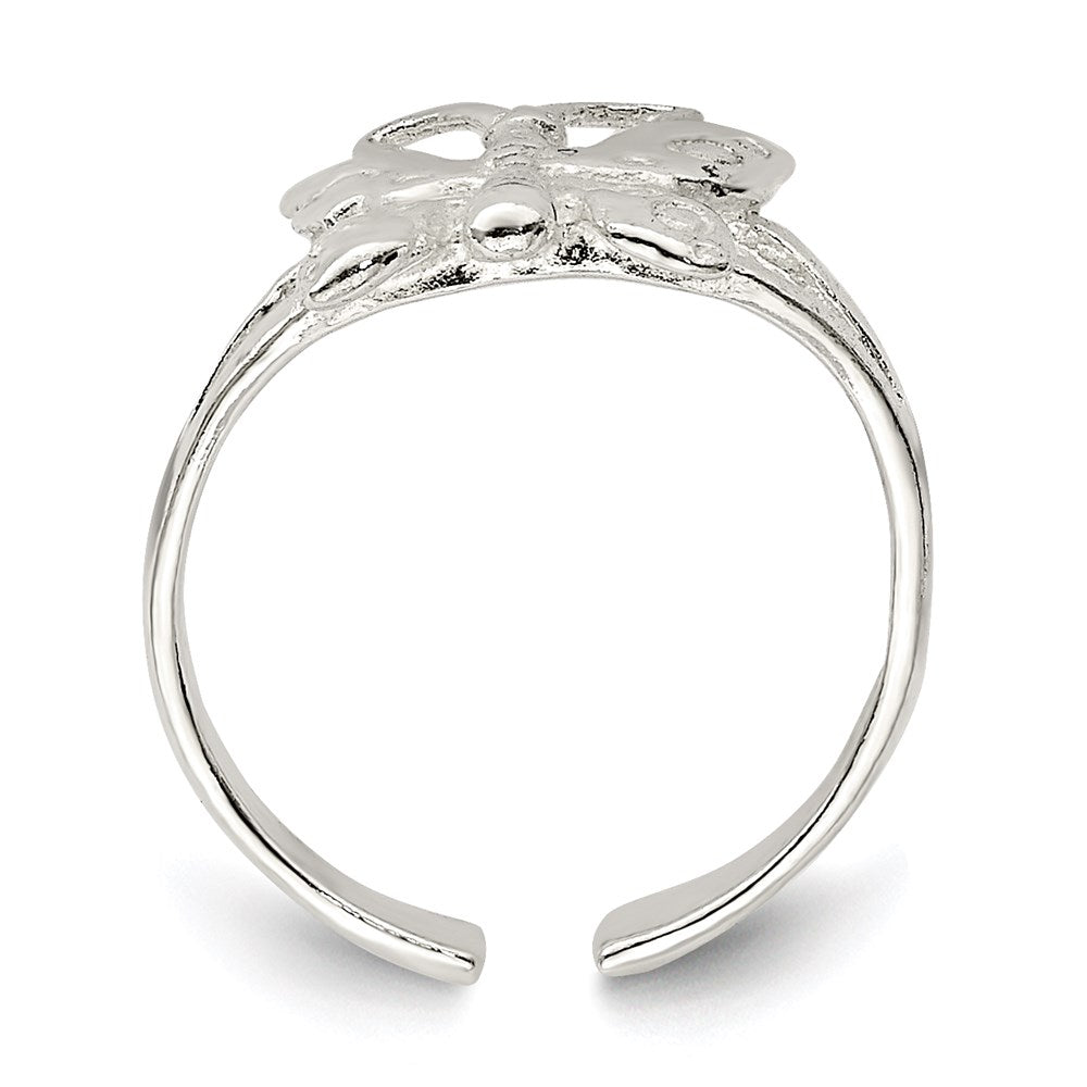 Sterlingsilber Poliert Fantasie Zehenring
