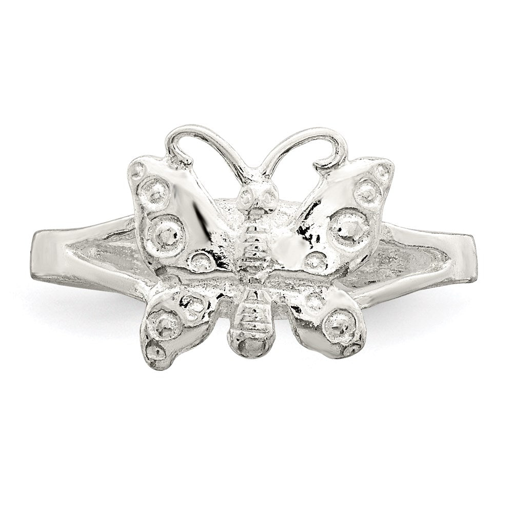 Sterlingsilber Poliert Fantasie Zehenring