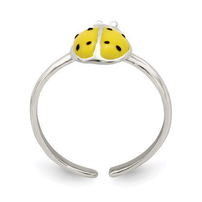 Sterlingsilber Emailliert & Poliert Damen Bug Zehenring