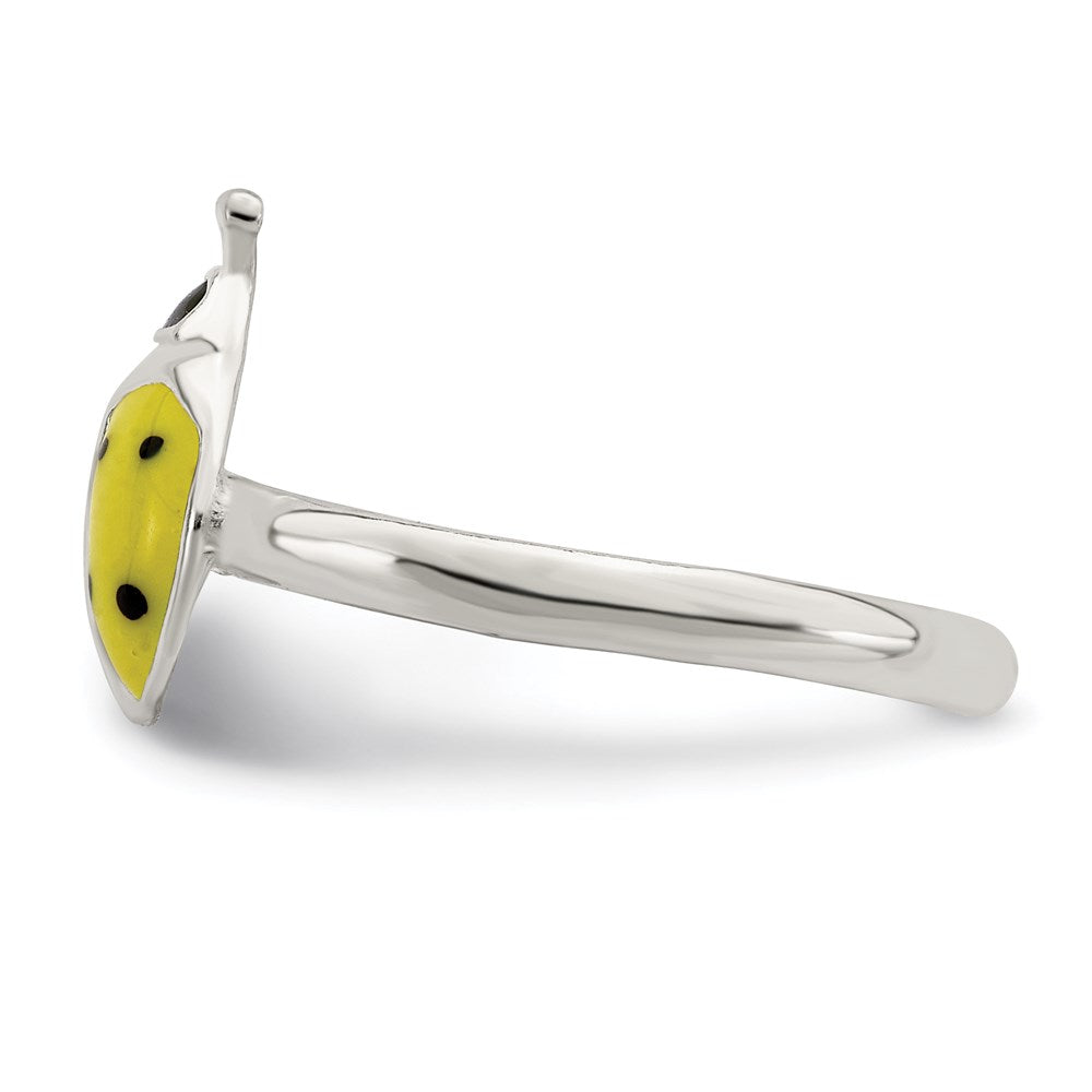 Sterlingsilber Emailliert & Poliert Damen Bug Zehenring