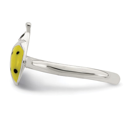 Sterlingsilber Emailliert & Poliert Damen Bug Zehenring