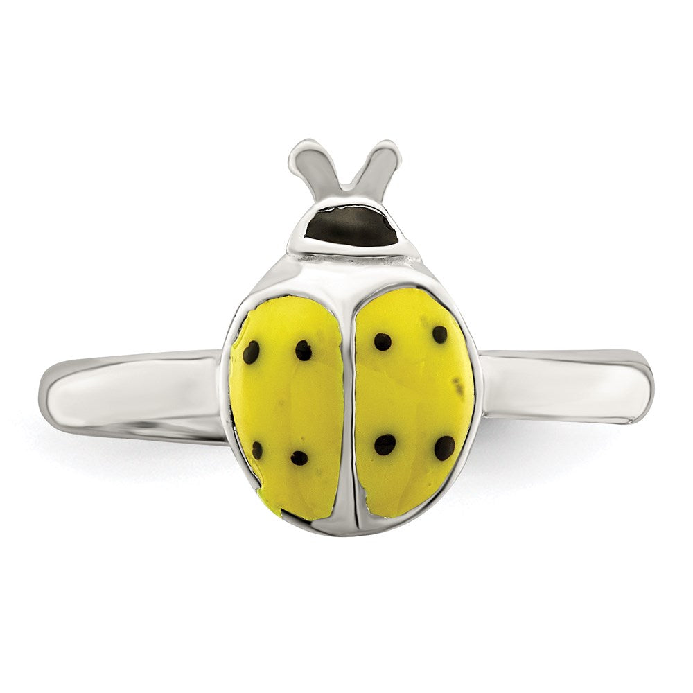Sterlingsilber Emailliert & Poliert Damen Bug Zehenring