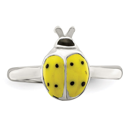Sterlingsilber Emailliert & Poliert Damen Bug Zehenring