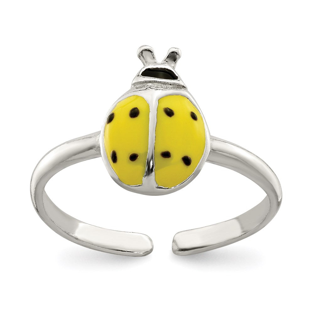 Sterlingsilber Emailliert & Poliert Damen Bug Zehenring