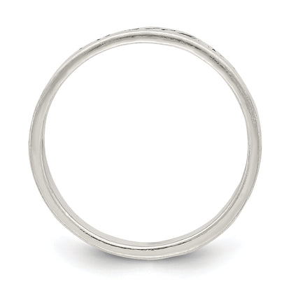 Sterlingsilber Antikisiert & Poliert Glaube Ring