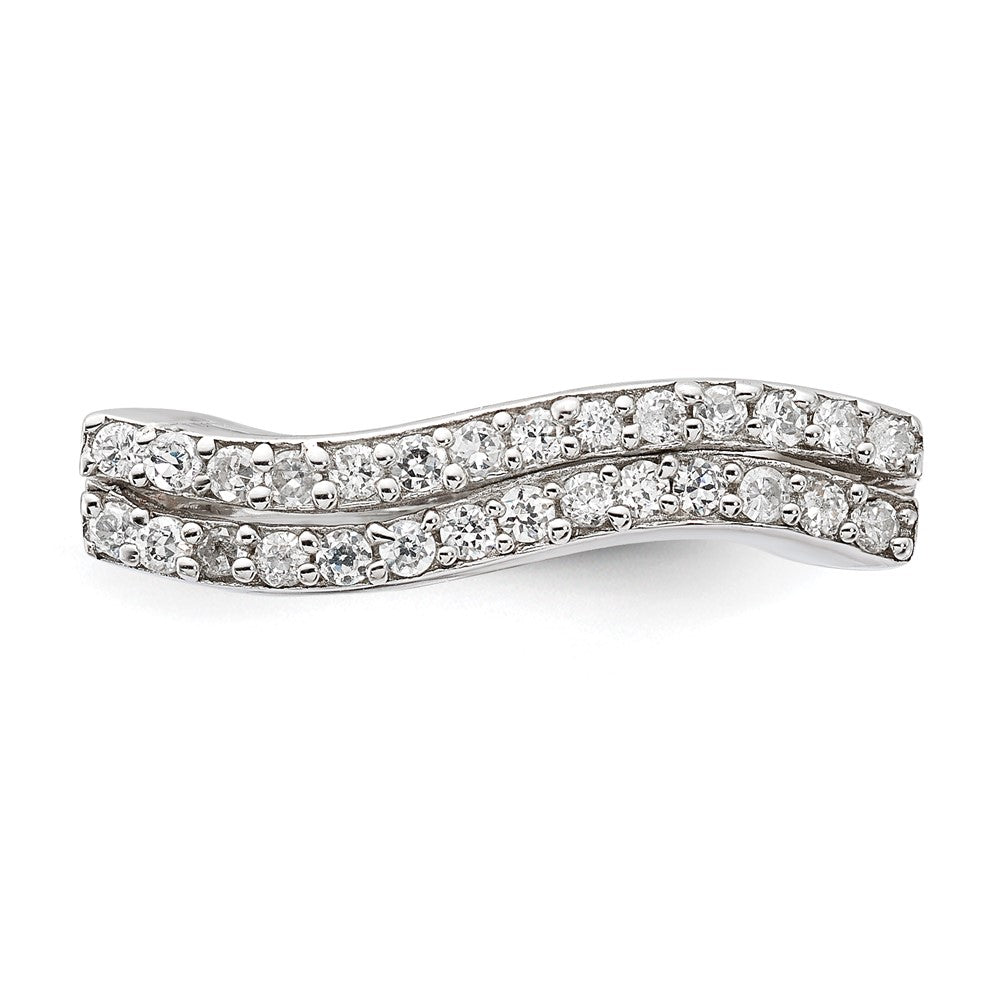 Sterlingsilber Poliert Zirkonia Ring