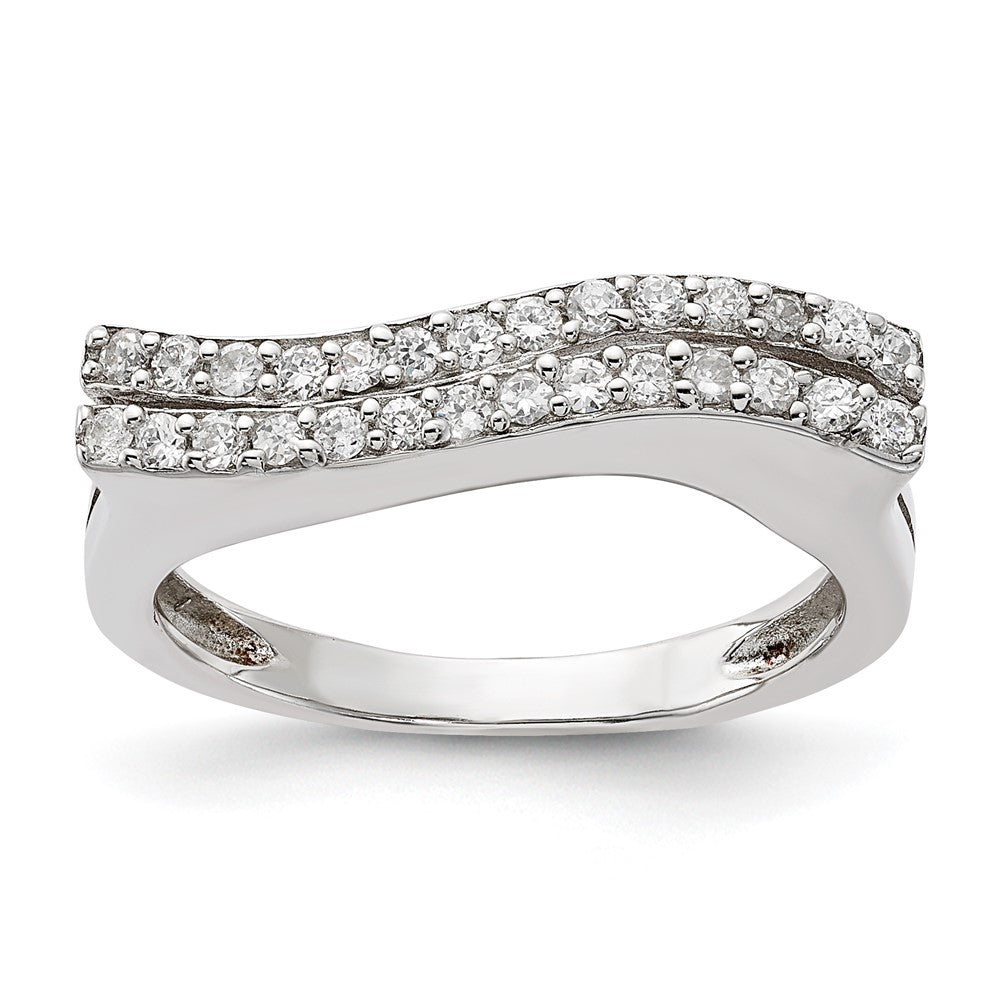 Sterlingsilber Poliert Zirkonia Ring