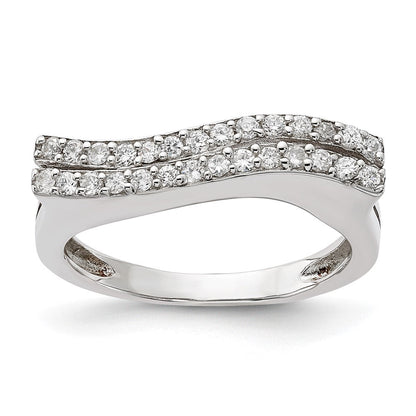 Sterlingsilber Poliert Zirkonia Ring