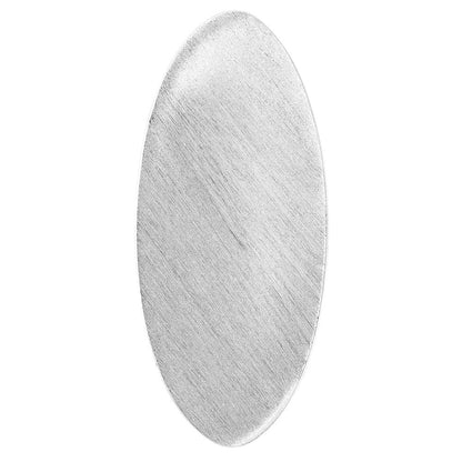 Sterlingsilber Satiniert & Poliert Fantasie Oval Ring