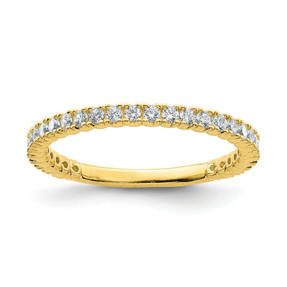 Sterlingsilber Schimmernd Goldfarben Glanz Beschichtet 28 Stein Zirkonia Ring