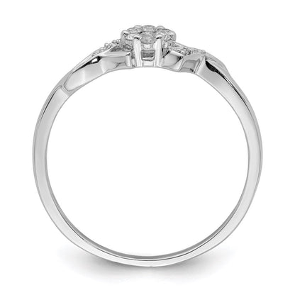 Sterlingsilber Rhodiniert Diamant Ring