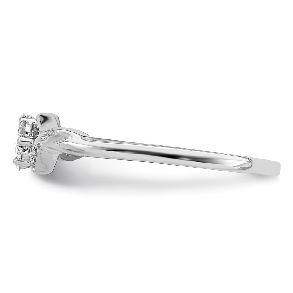 Sterlingsilber Rhodiniert Diamant Ring