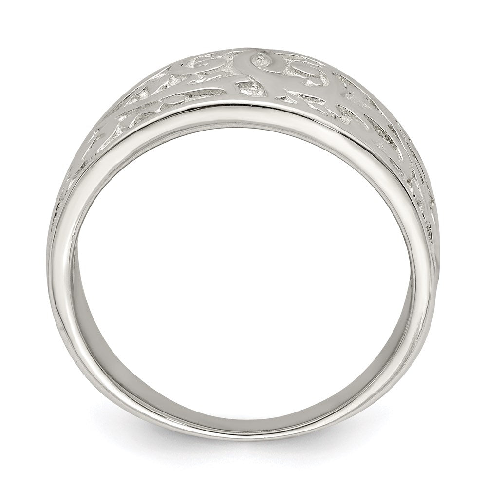 Sterlingsilber Wirbel Design Ring