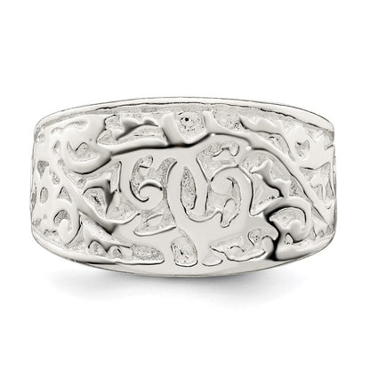 Sterlingsilber Wirbel Design Ring