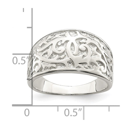 Sterlingsilber Wirbel Design Ring
