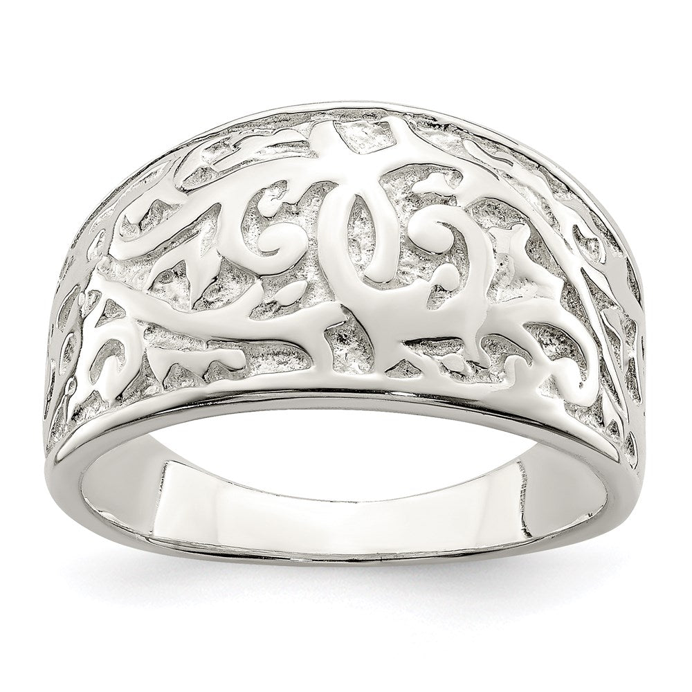 Sterlingsilber Wirbel Design Ring