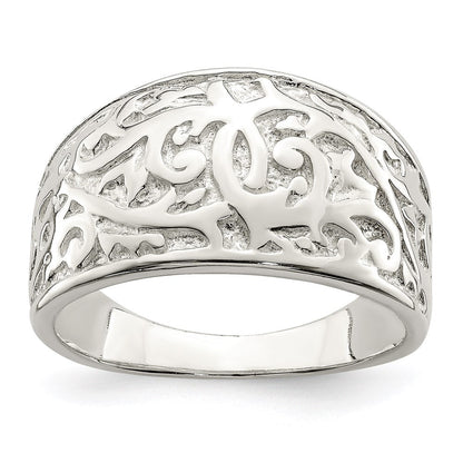 Sterlingsilber Wirbel Design Ring