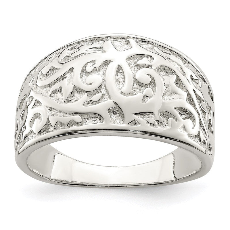 Sterlingsilber Wirbel Design Ring