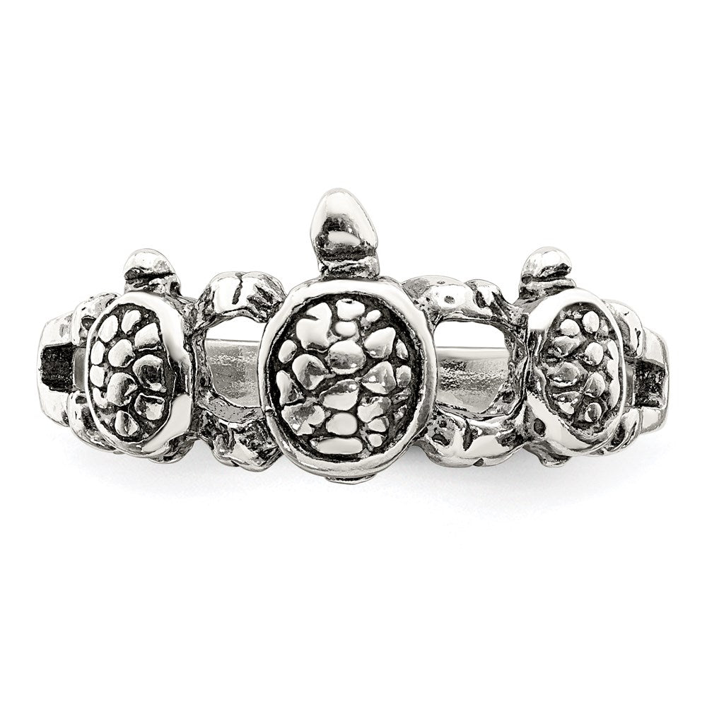 Sterlingsilber Antikisiert Schildkröte Ring