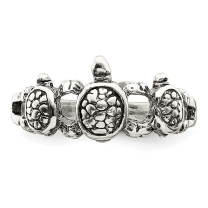 Sterlingsilber Antikisiert Schildkröte Ring