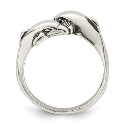 Sterlingsilber Delfin Ring