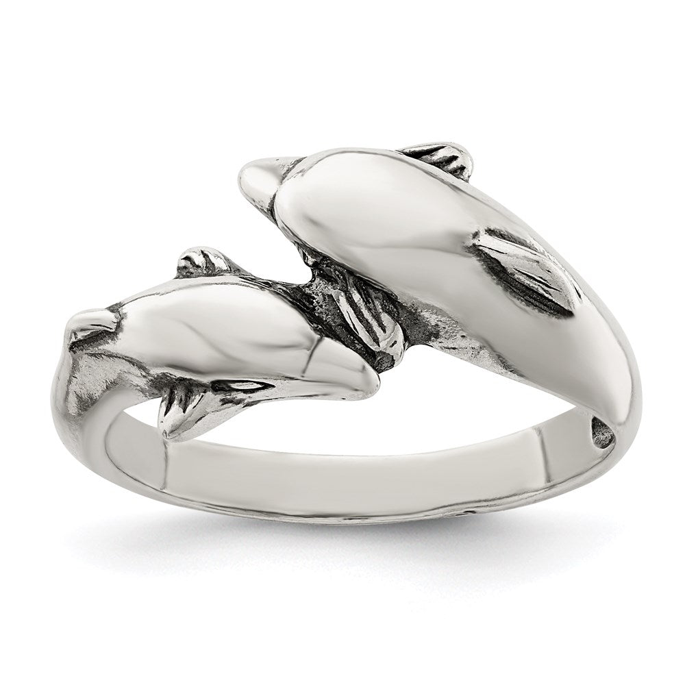 Sterlingsilber Delfin Ring