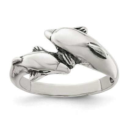 Sterlingsilber Delfin Ring