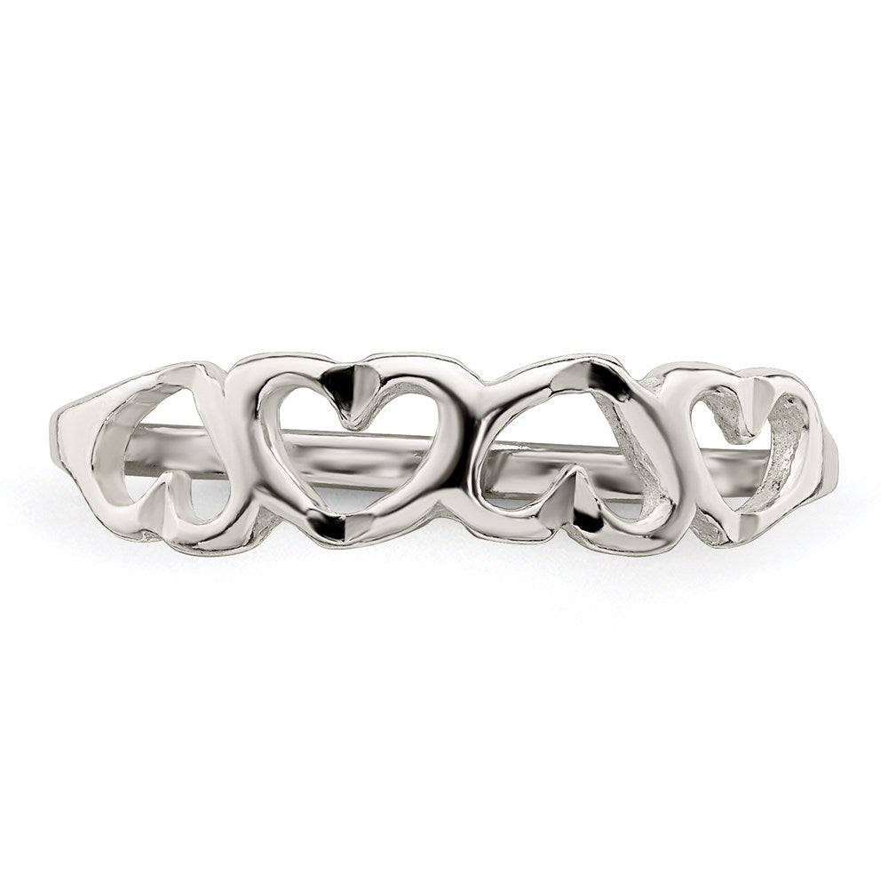 Sterlingsilber Herz Ring