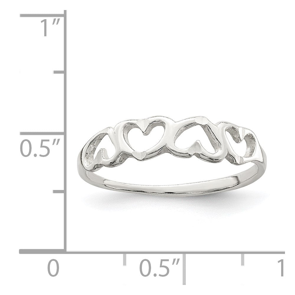 Sterlingsilber Herz Ring