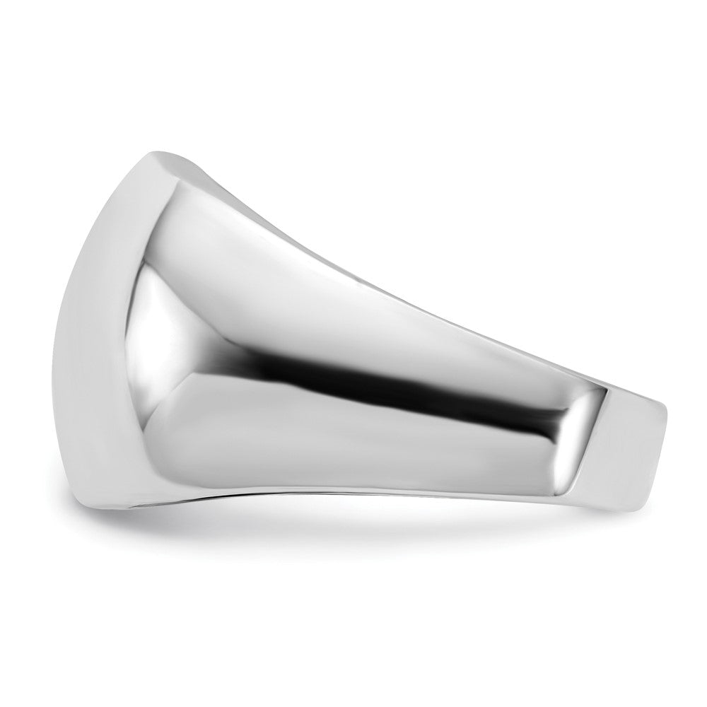 Sterlingsilber Poliert Gewölbt Ring (size 8 Nur)