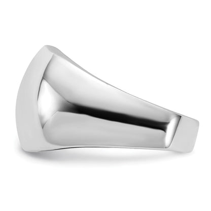 Sterlingsilber Poliert Gewölbt Ring (size 8 Nur)