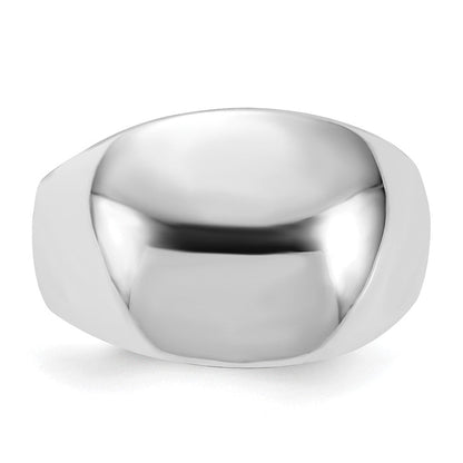 Sterlingsilber Poliert Gewölbt Ring (size 8 Nur)